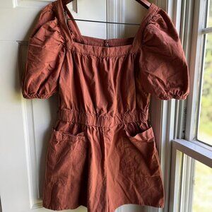 Puffed Sleeve Romper